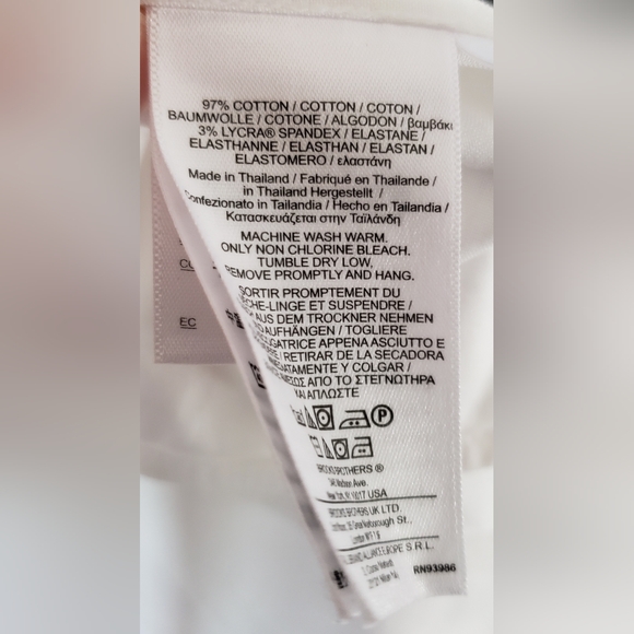 Brooks Brother's Women's White Sleeveless Ruffled Blouse Tank Size 8 - Picture 5 of 6